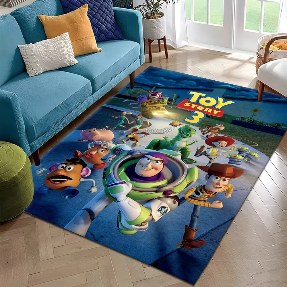 Tapis populaire de dessin animé T-Toy S-Story 3 pour chambre à coucher