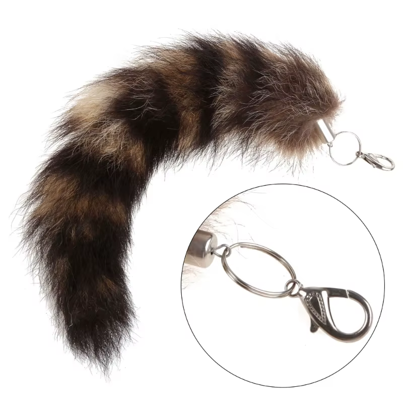 pour porte-clés raton laveur manteau queues chaîne porte-clés porte-clés cadeau nouveau