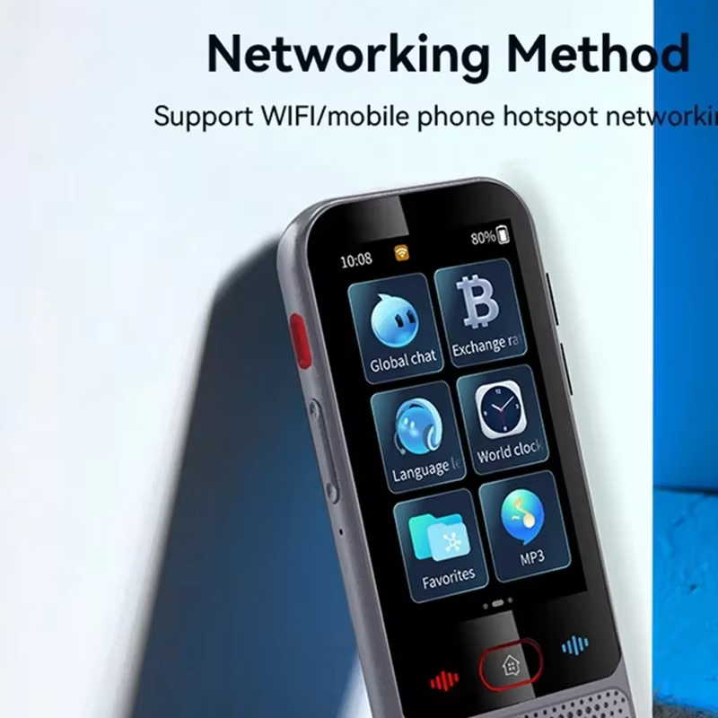 Nouveau Traducteur Vocal Intelligent M30 2026 – 139 Langues en ligne, 14 hors ligne, WIFI, Enregistrement Photo, Dictionnaire de Traduction pour Voyages d'Affaires