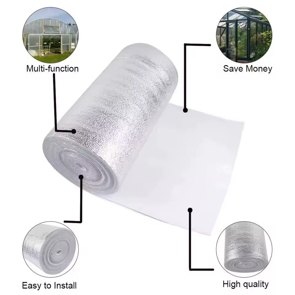 Film isolant mural 5m/10m en aluminium, film réfléchissant pour radiateur, protection solaire, pare-soleil mural épaissi et imperméable