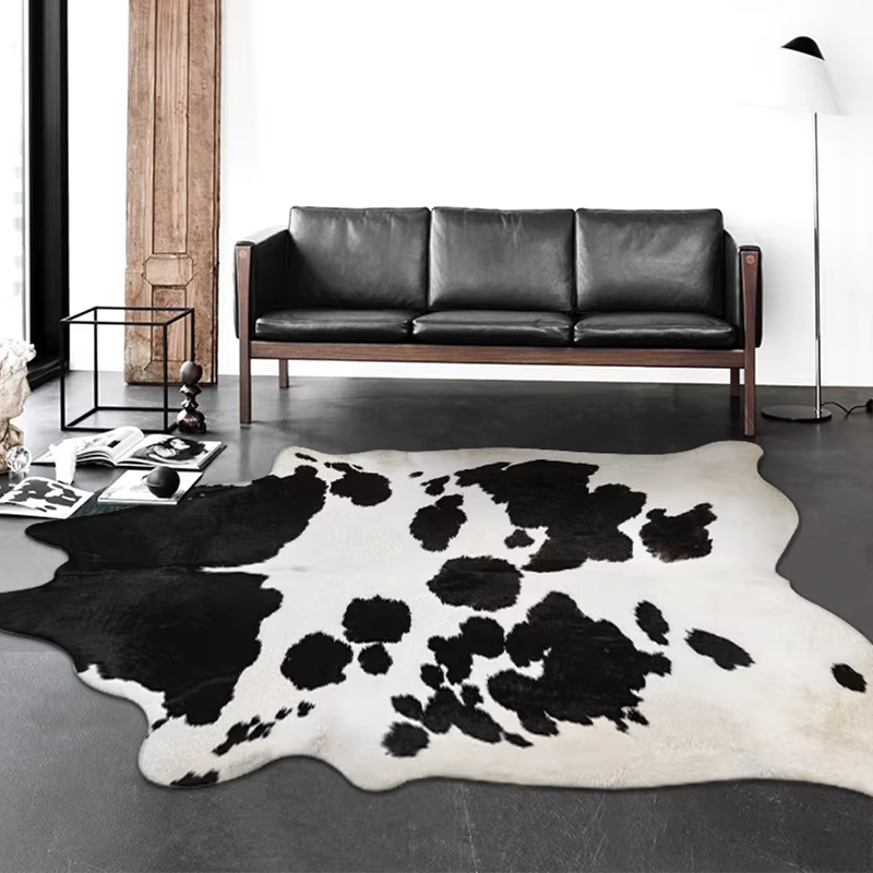 Tapis irrégulier en Faux peau de vache