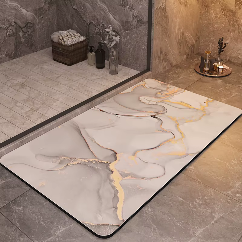 Tapis de salle de bain de luxe antidérapant