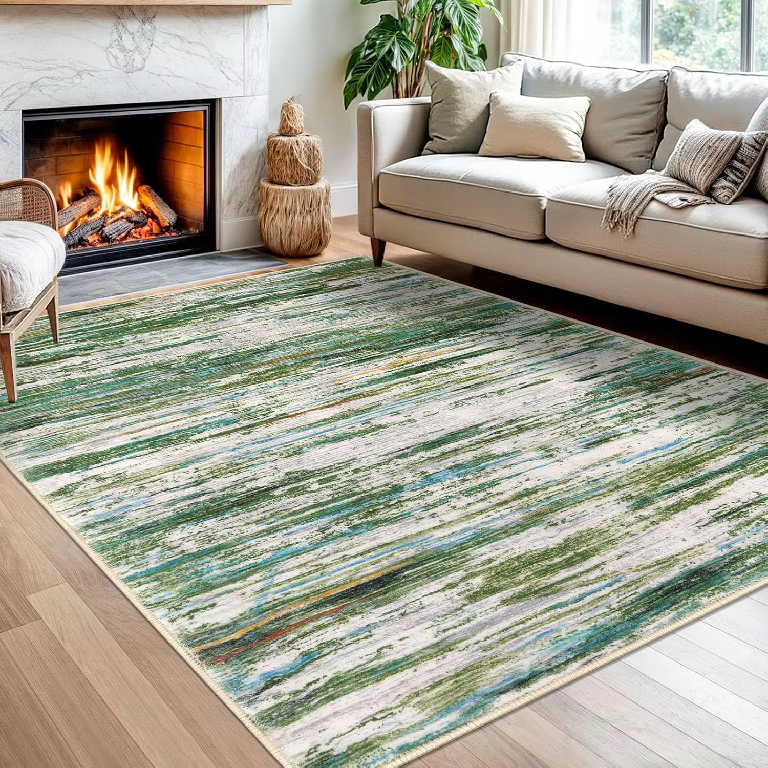 Tapis abstrait moderne pour salon