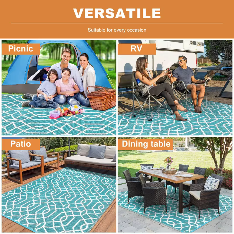 Tapis d'extérieur pliable VIKAMA pour camping-car