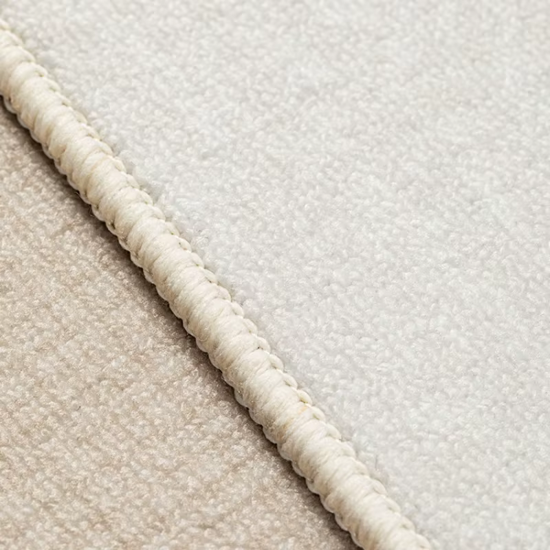 Grand tapis de décoration de chambre à coucher de couleur unie