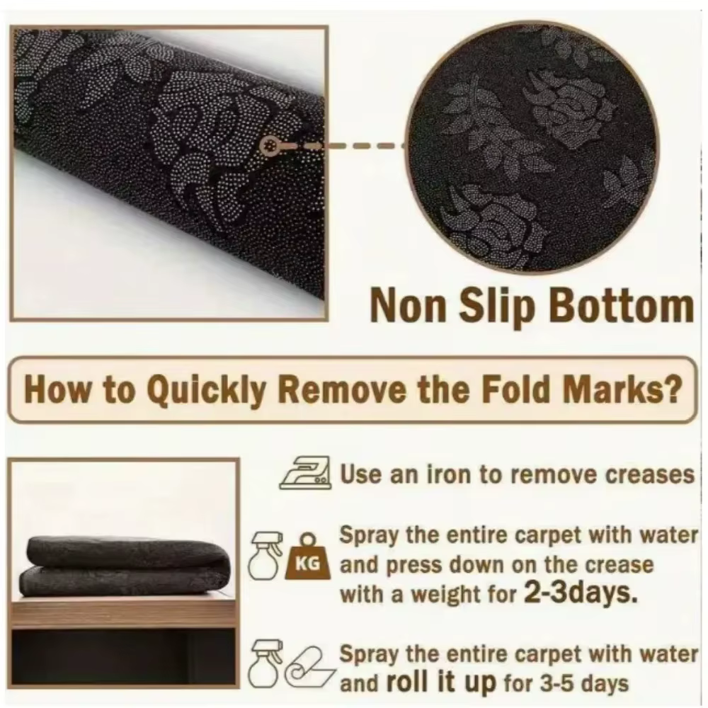 Tapis de porte demi-rond antidérapant pour entrée de maison