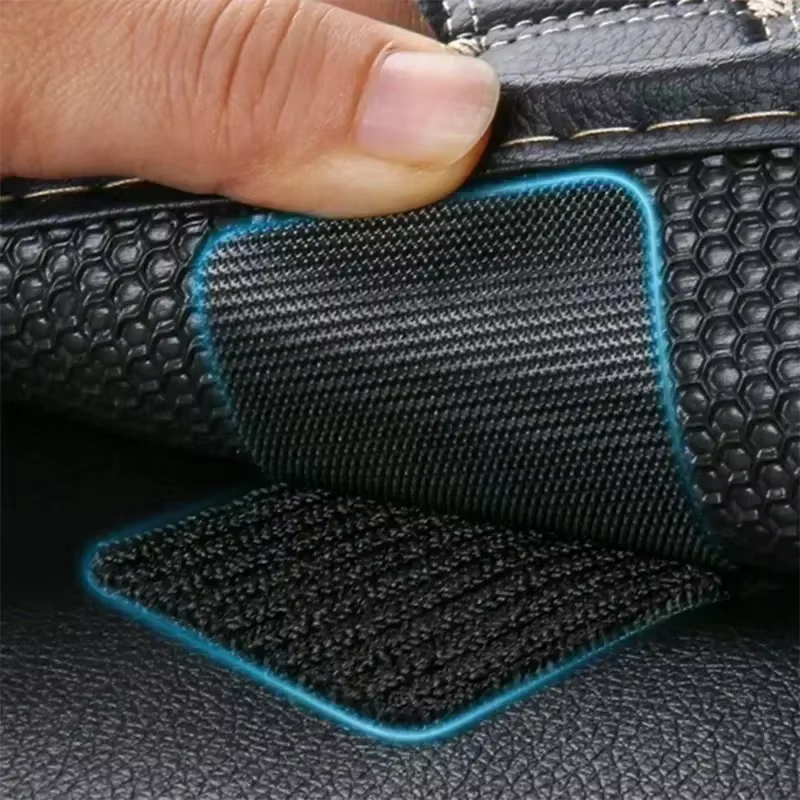 Patchs de fixation pour tapis de sol de voiture, auto-adhésifs, à crochets et boucles, double face, autocollants cousables pour tapis de voiture, tableau de bord, bricolage