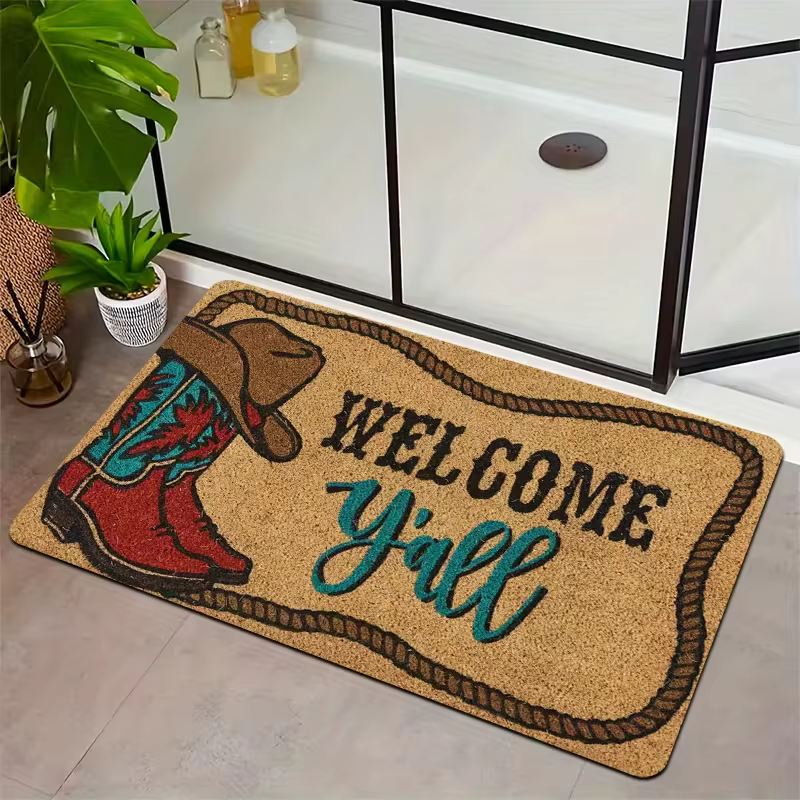 Paillasson de bienvenue cowboy occidental
