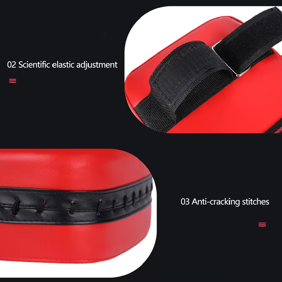 1 Cible de pied de boxe, 1 Cible de main, 1 Cible de frappe MMA Muay Thai pour le Taekwondo, Équipement d'entraînement de boxe pour enfants et adultes