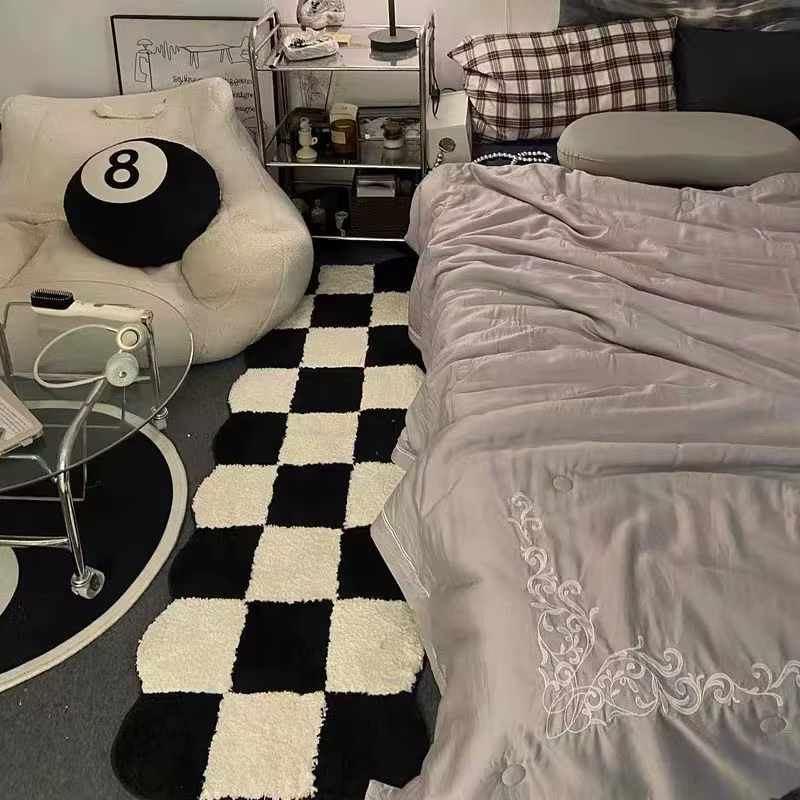 Tapis en cachemire pour décoration de chambre à coucher
