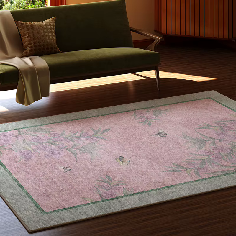 Tapis de style rétro pour chambre à coucher