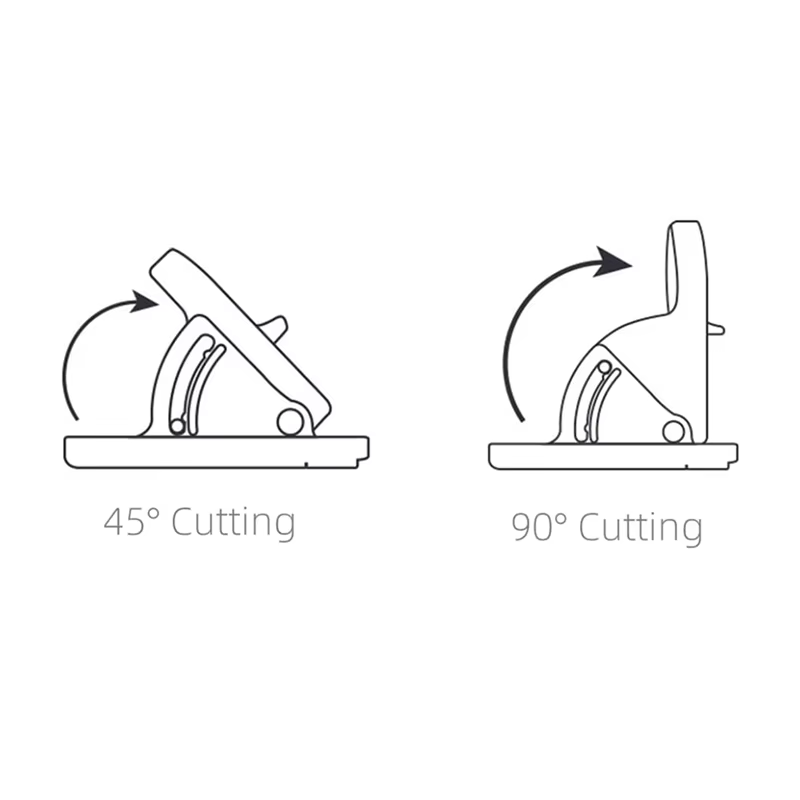 Coupe-tapis biseauté à 45 et 90 degrés