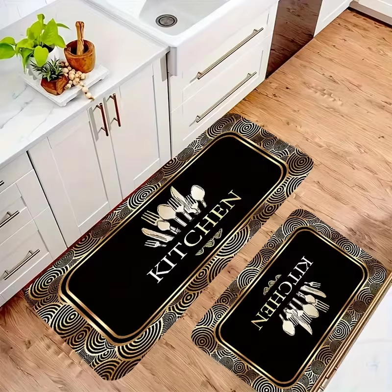 Tapis de sol de cuisine antidérapant adapté aux pieds