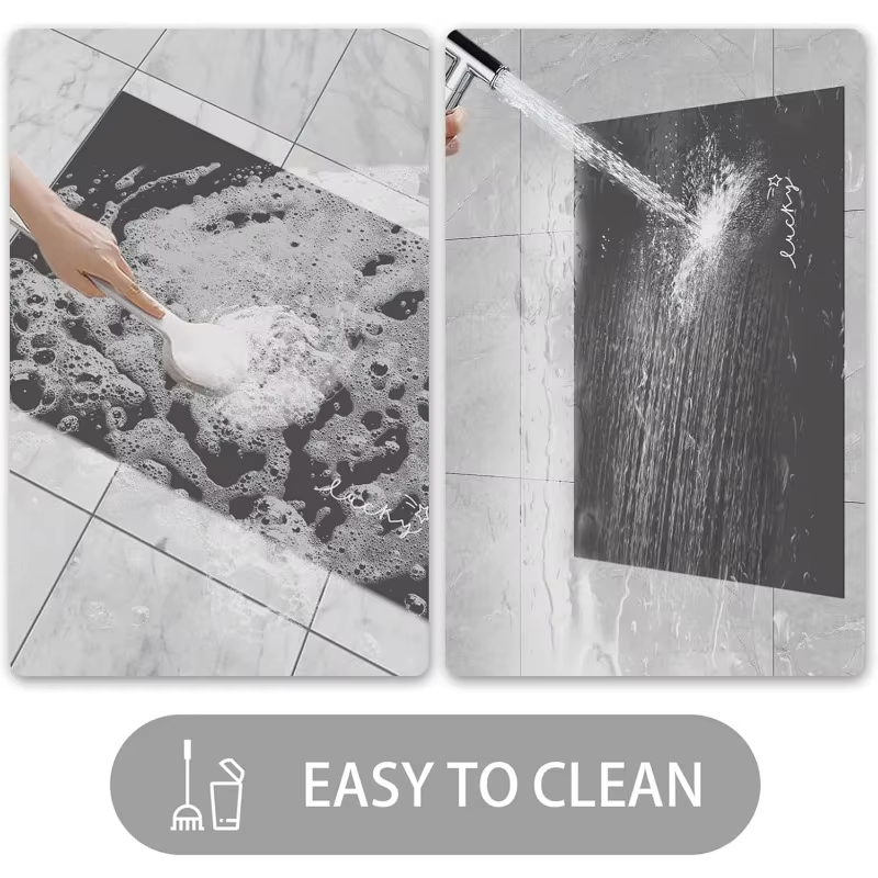 Tapis de porte ultra fin, pour cuisine, salle de bain, toilettes, extérieur, antidérapant, résistant à la saleté, absorbant, séchage rapide, lavable en machine