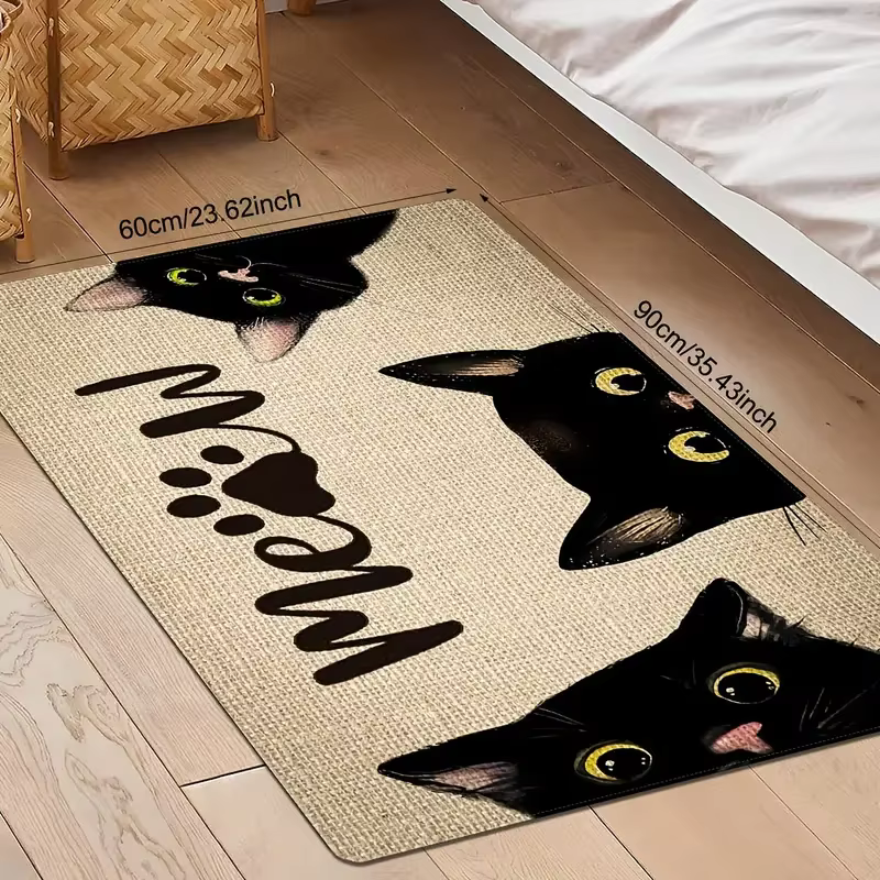 VIKAMA 40X60CM ou 50X80CM cristal velours chambre salon chevet tapis enfants adultes porte d'entrée