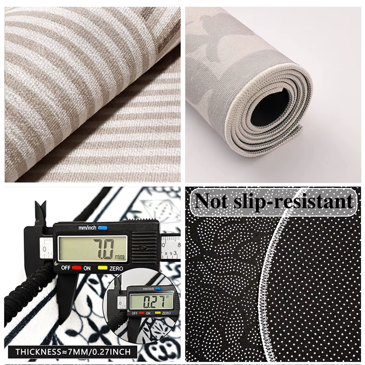 Tapis de sol de cuisine, tapis de décoration pour la maison, tapis de zone, tapis de sol résistants à l'usure, tapis de cuisine