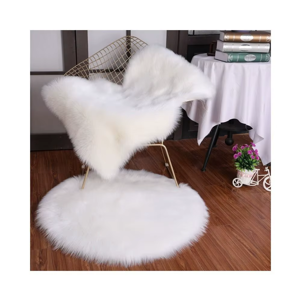 Tapis pelucheux lavable pour chambre à coucher
