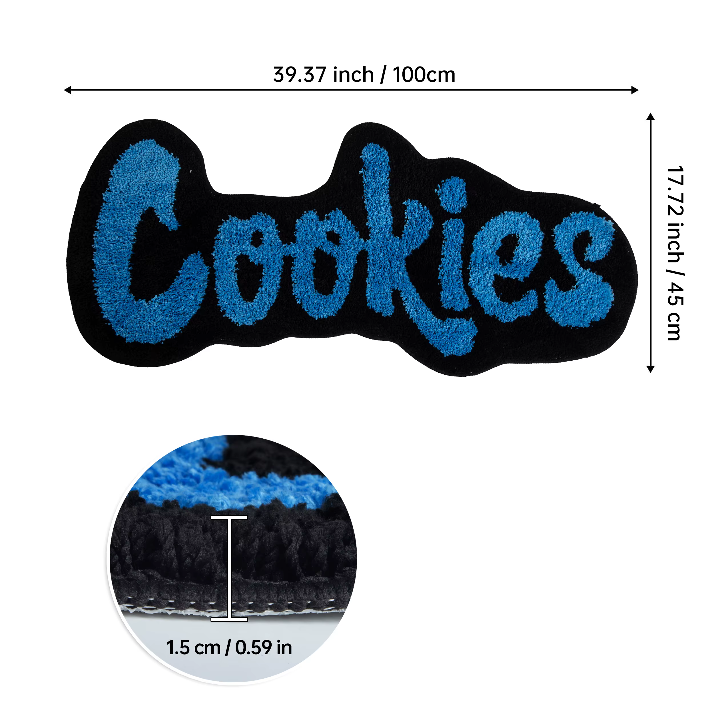 Tapis touffeté « Cookies »