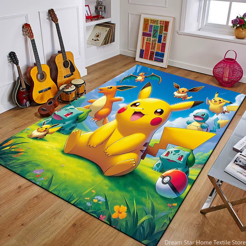 Tapis de dessin animé Pokemon 3D