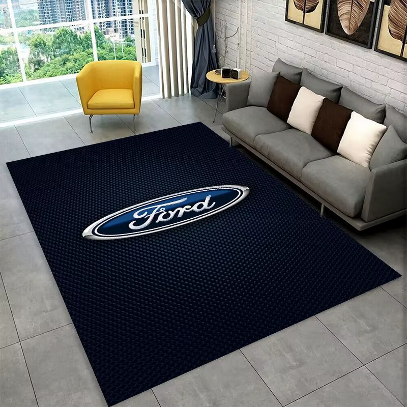 Tapis antidérapant rétro M-Mustang Racing Car pour salon