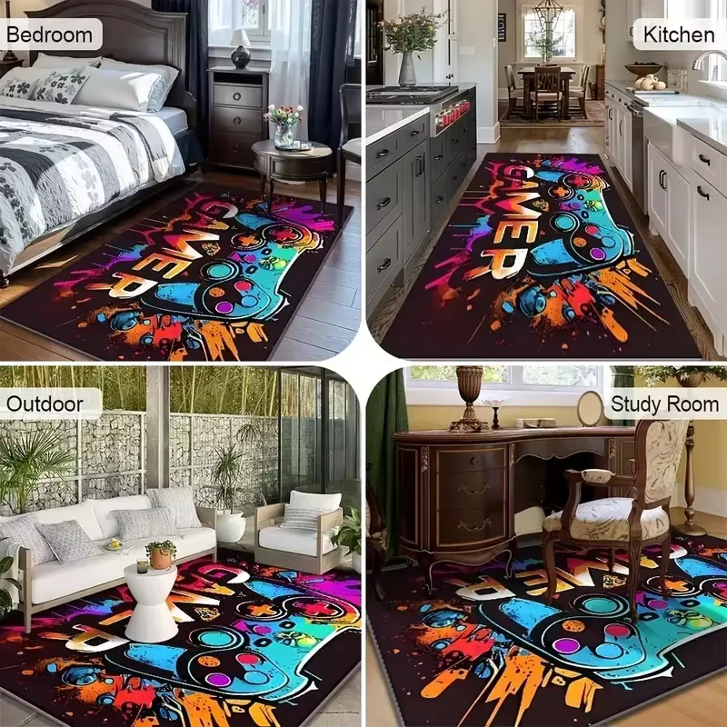 Tapis bohème de couleur élégante