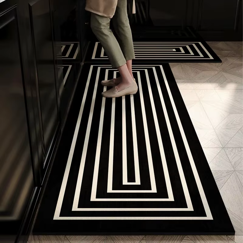 VIKAMA Lot de 2 tapis de cuisine antidérapants