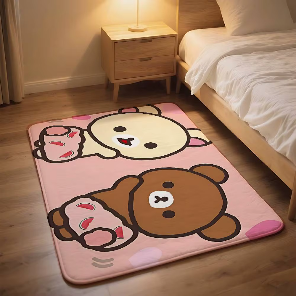 Dessin animé h-rilakkumas Kawaii tapis de sol salle de bain