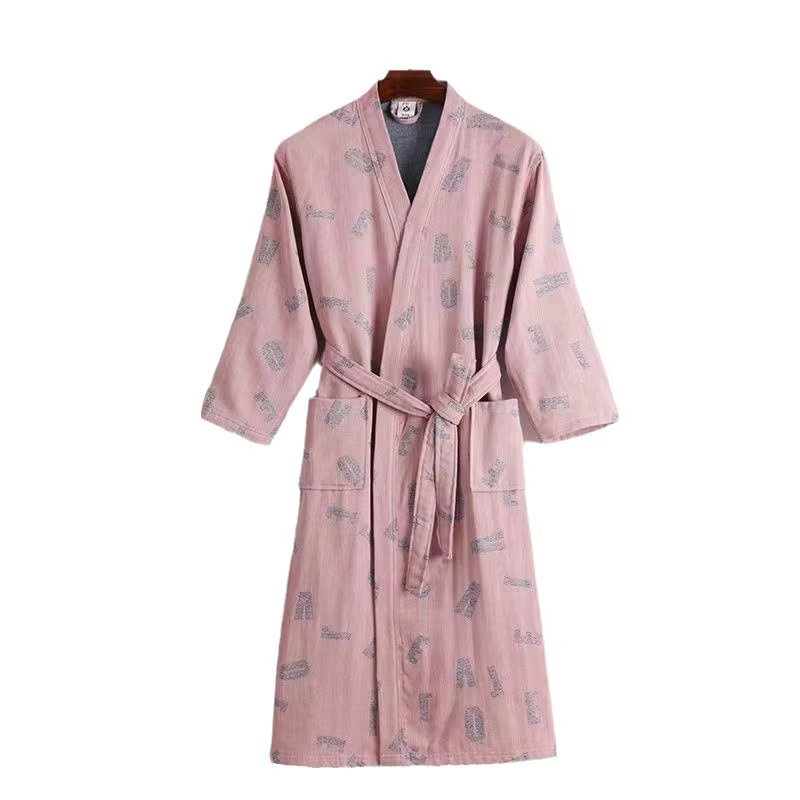 Peignoir en Coton Tissé pour Femme, Grande Taille, Absorbant l'Eau, vaccage Rapide, pour le Printemps et l'Été