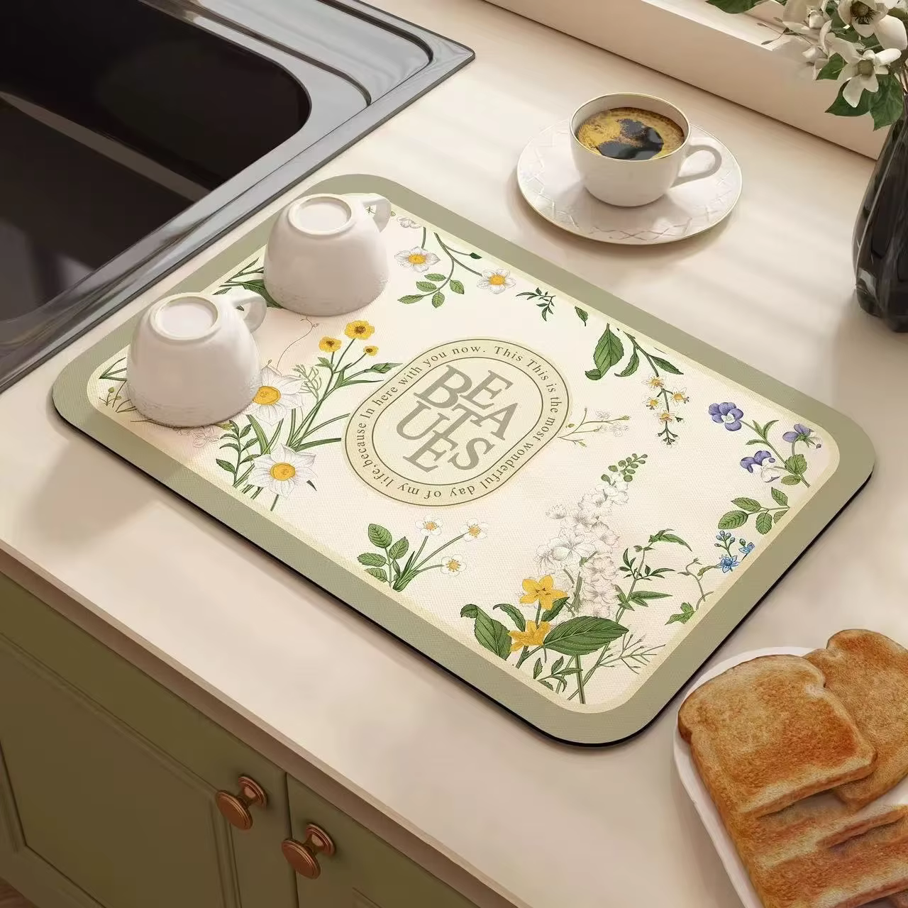 Tapis absorbant de cuisine