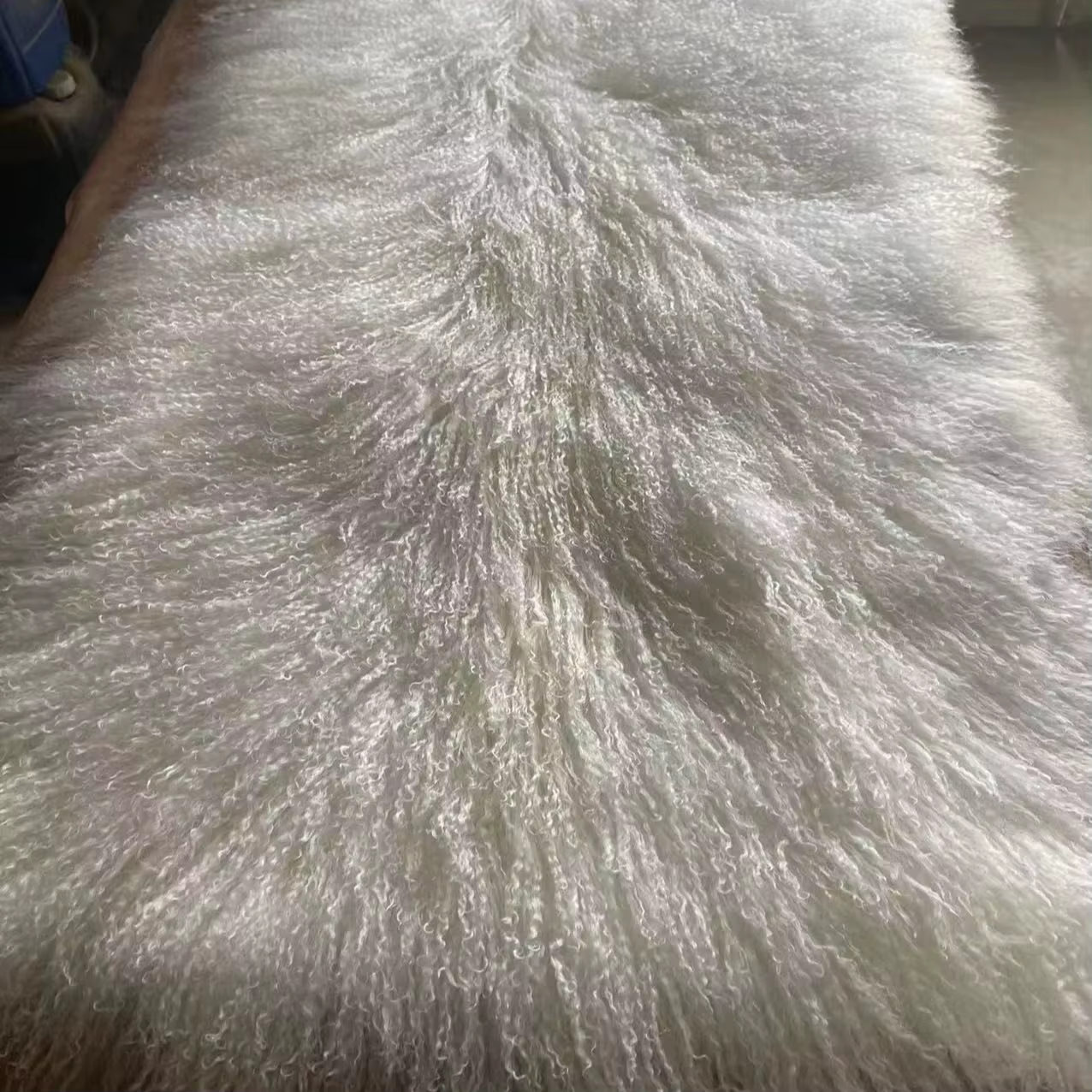 Tapis en fourrure de mouton de Mongolie naturelle en gros