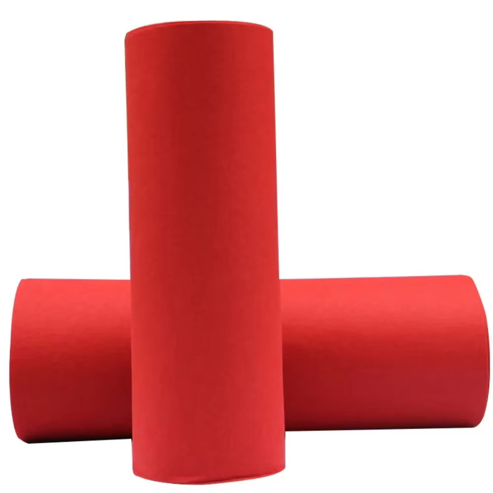 Tapis rouge épais pour allée de mariage