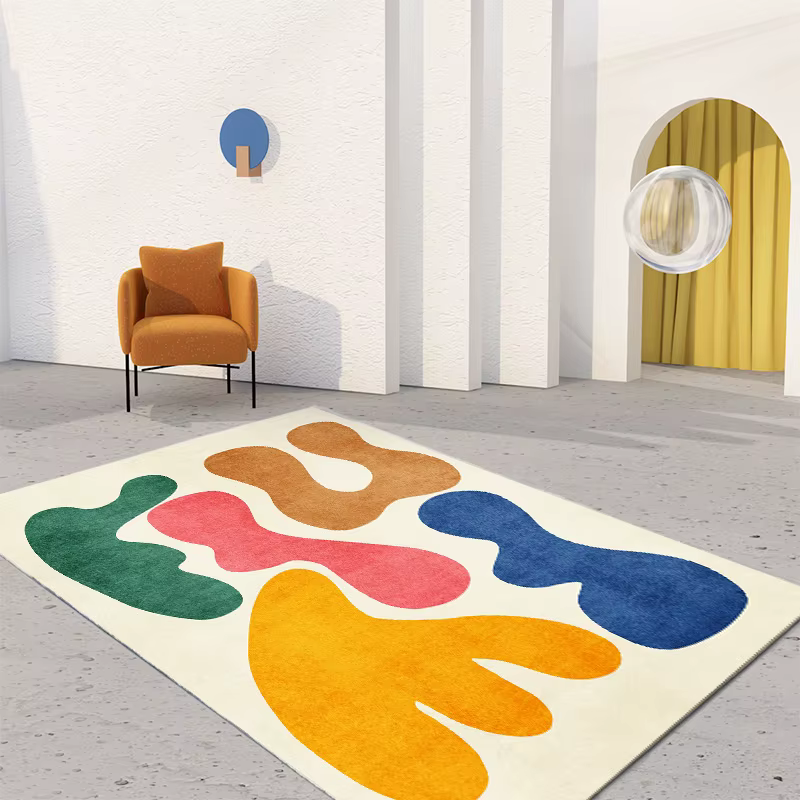 Tapis en peluche de Style moderne pour chambre à coucher