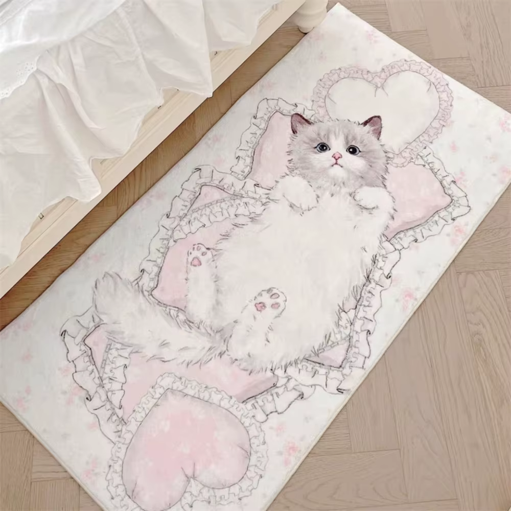 Tapis de chevet de dessin animé mignon