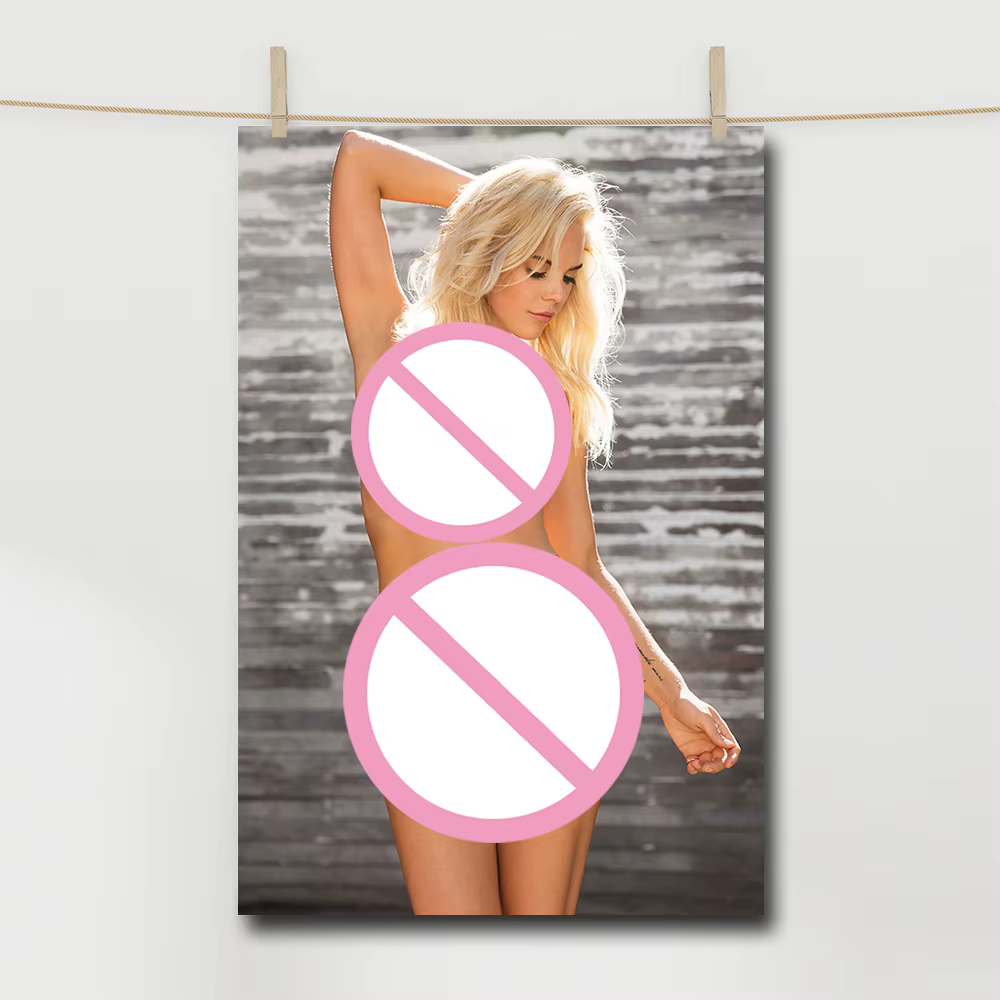 Peinture sur toile pour décoration de chambre à coucher, affiche murale de belle fille blonde, pour salon, couloir, décoration de la maison, esthétique
