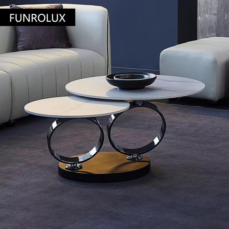 Table basse ronde en marbre