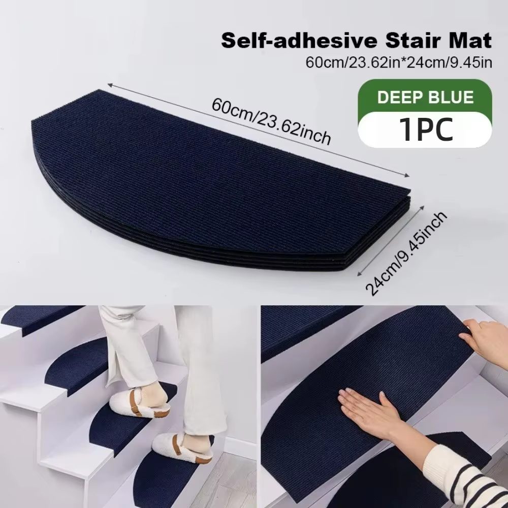 Tapis d'escalier semi-circulaire auto-adhésif