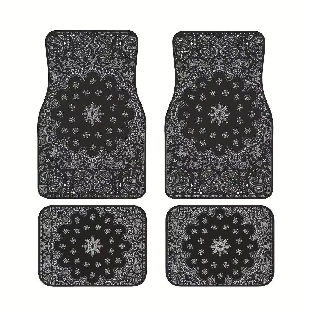 Tapis de sol de voiture bohème rétro