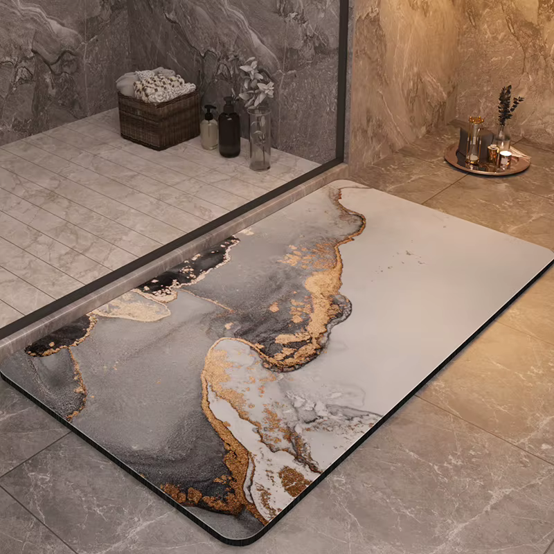 Tapis de salle de bain de luxe antidérapant
