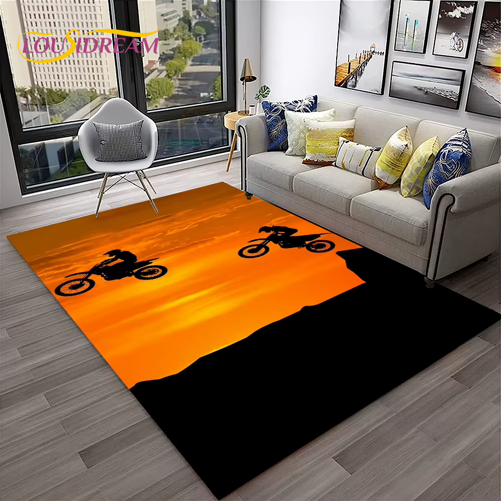 Tapis de Moto de course tout-terrain pour la maison