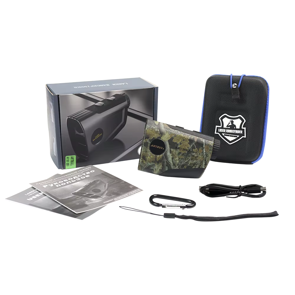Nouveau télémètre Laser de Camouflage télescopique de chasse sports de plein air télémètre de Golf 6X télémètre extérieur Rechargeable