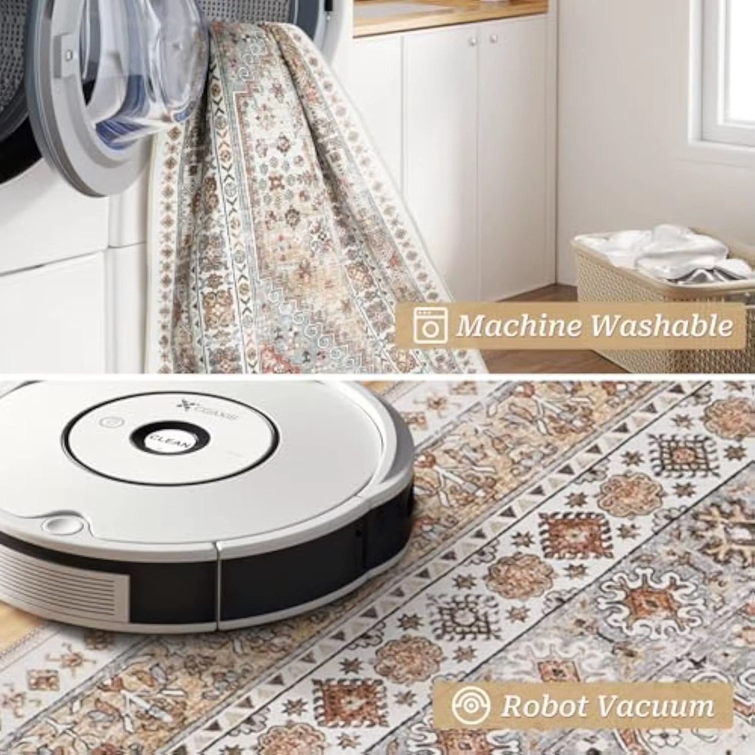 VIKAMA Tapis de couloir vintage