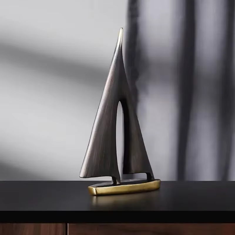 Voilier à voile lisse, décoration de maison, ornement de salon, chambre à coucher, décoration de bureau, cadeau artisanal en résine
