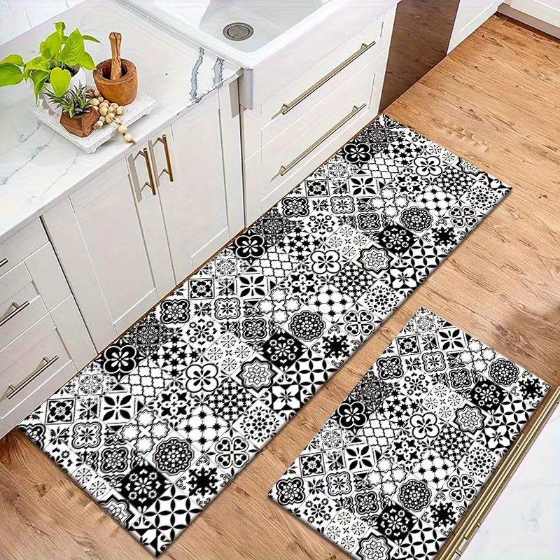 Tapis à motif Floral géométrique