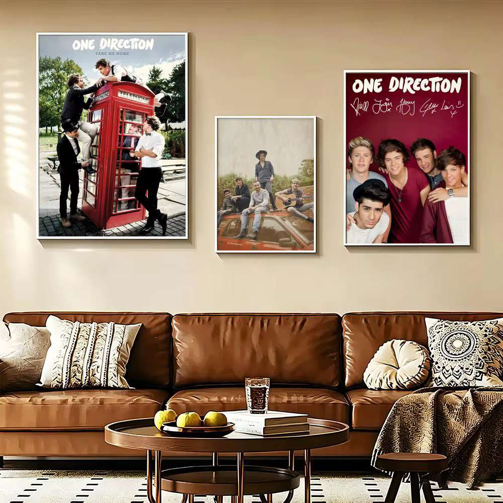 Affiches BoyGroup O-One D-Direction, impression sur papier auto-adhésif, pour la maison, le salon, la chambre à coucher, l'entrée, le bar, le café, l'art