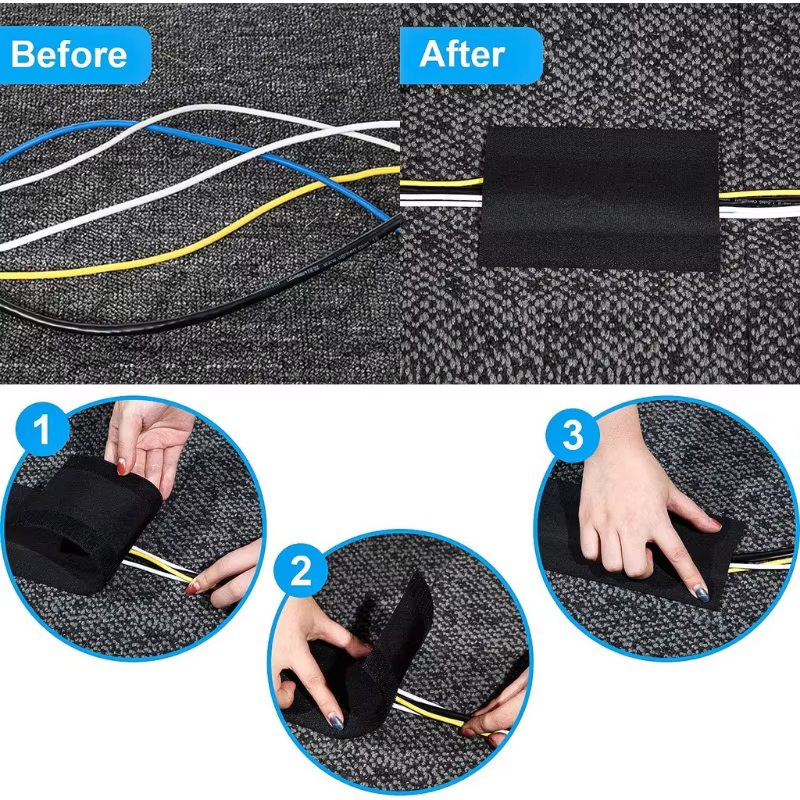 Manchon de câble de tapis pour la maison et le bureau