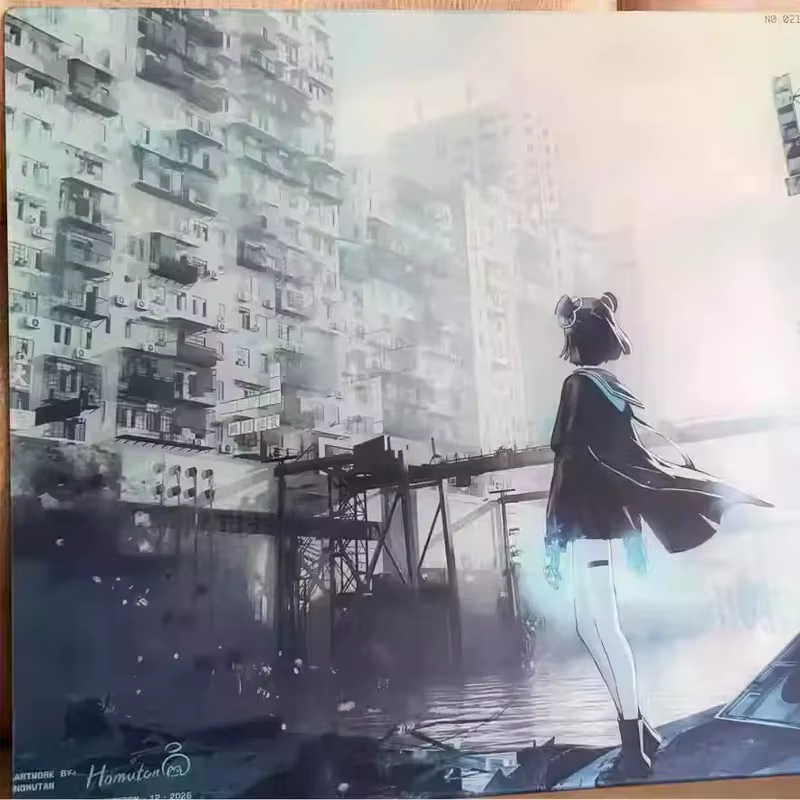 Tapis de souris de jeu en verre WALLHACKSP-005 avec personnage d'anime, tapis de souris en verre trempé, grand tapis de souris, tapis de souris pour PC, tapis de souris pour jeux e-sport