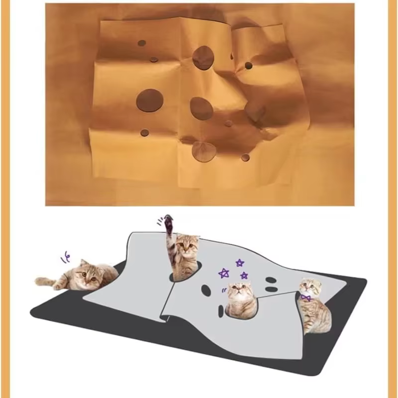 Tapis d'activités pliable pour chat