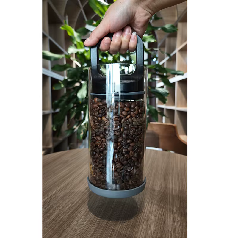 Boîtes de café en grains scellées sous vide, 500ml/1000ml, pour la cuisine, récipient de stockage des aliments, verre pour conserver la fraîcheur, résistant à l'humidité