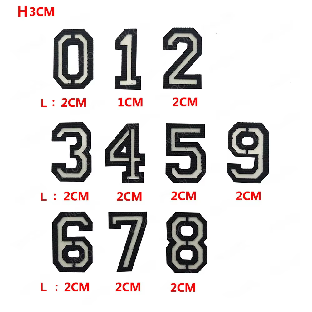 Patch de lettres anglaises lumineuses qui brillent dans la nuit, Alphabet majuscul, chiffres arabes A-Z 0-9, Badges décoratifs tactiques, patchs appliqués