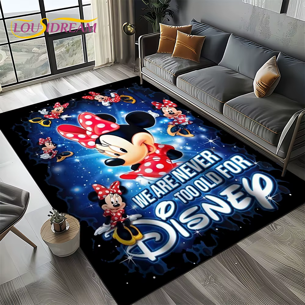 Tapis de dessin animé Mickey Minnie Mouse Donald Duck